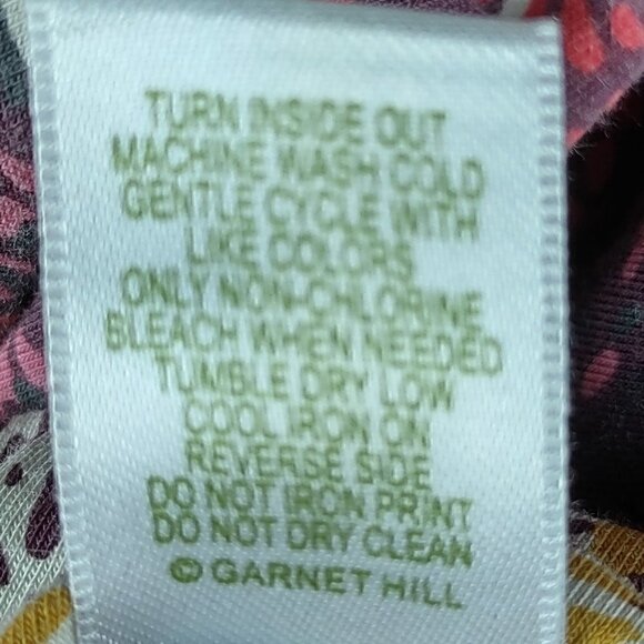 Garnet Hill Cotton Blend Dusty Rose, White Cap Sleeves Lined Midi Dress Size 4 - Picture 7 of 7